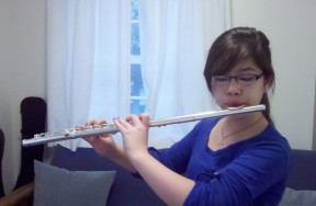 Sandburg Junior High Student, Lauren Gaynor private flute lessons